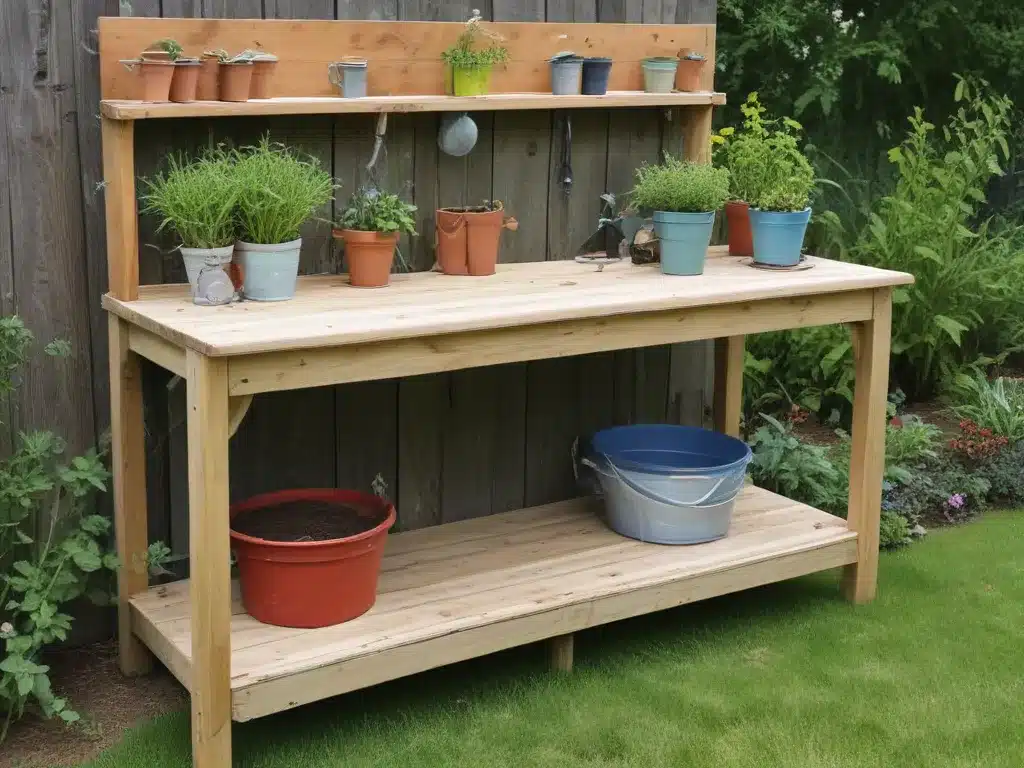 Build a DIY Potting Bench for Gardening