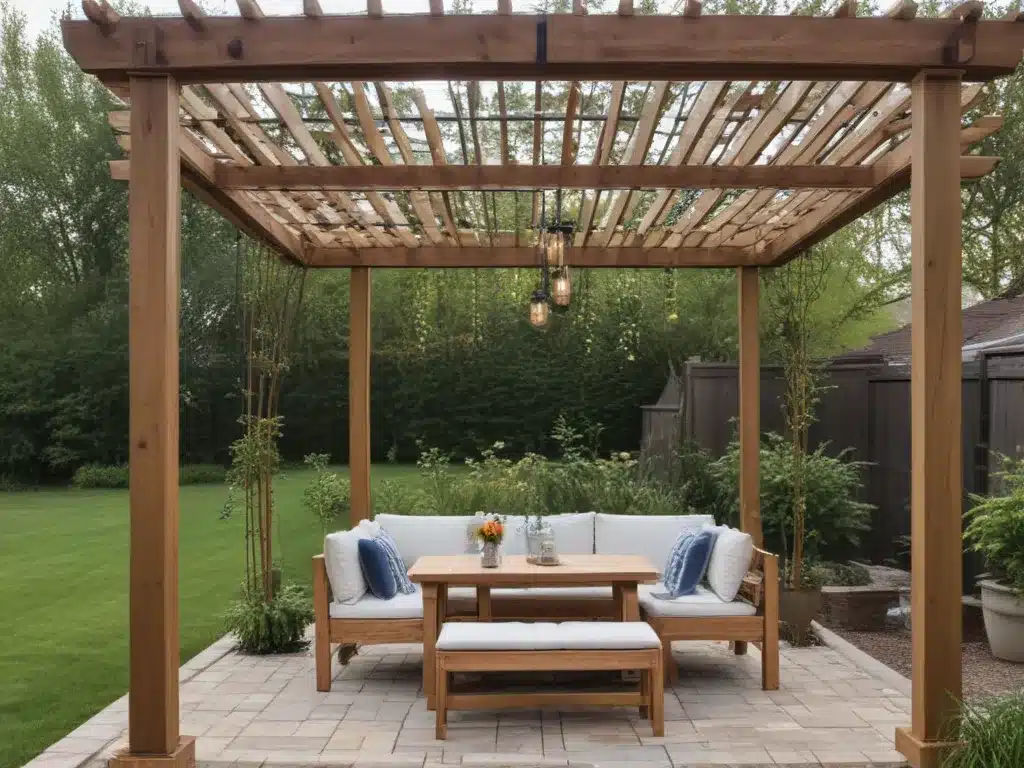 Build a Modern Pergola for Backyard Entertaining