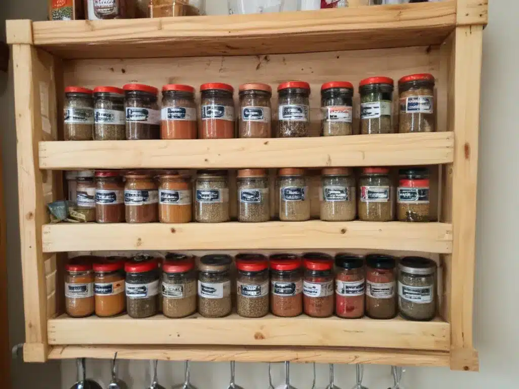 Build a Pallet Wood Spice Rack for Your Kitchen