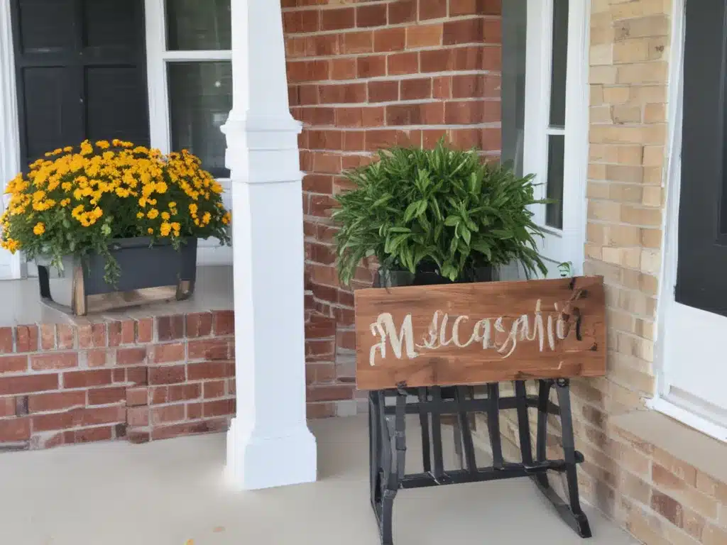 Build a Stylish Porch Sign to Welcome Guests