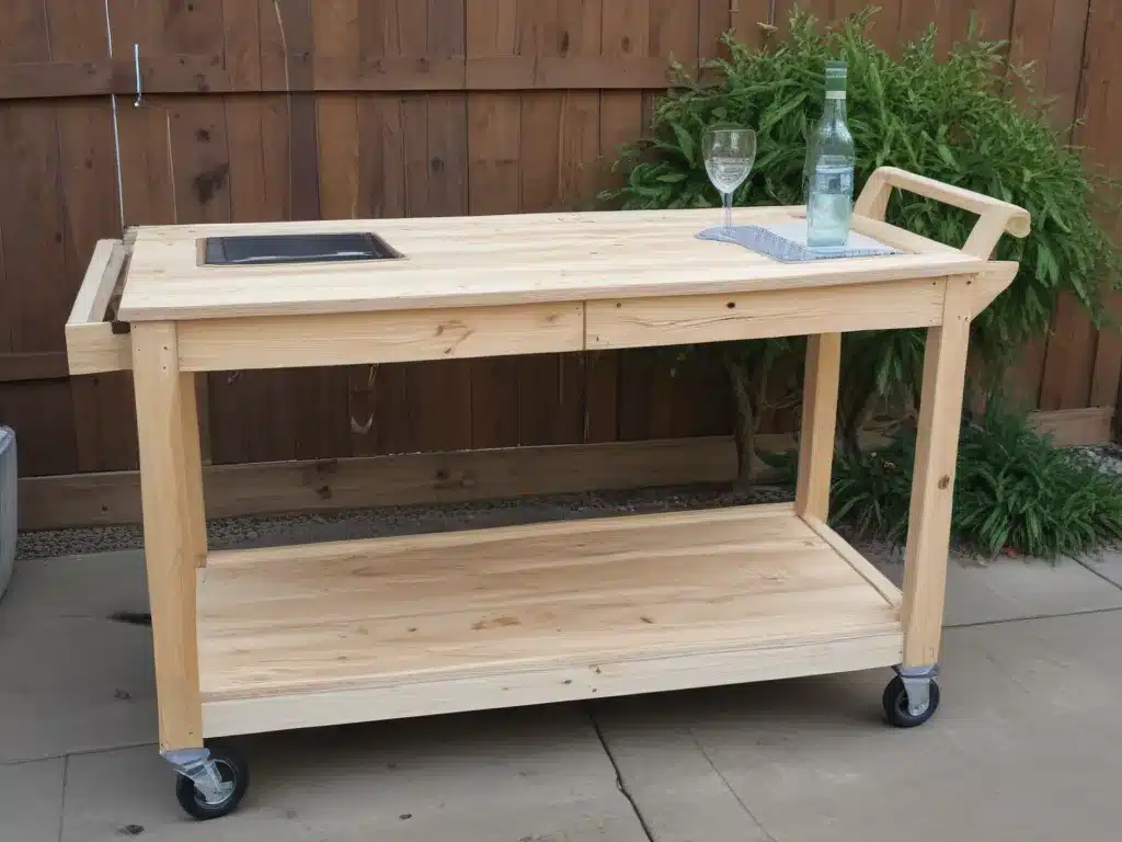 Building an Outdoor Serving Cart