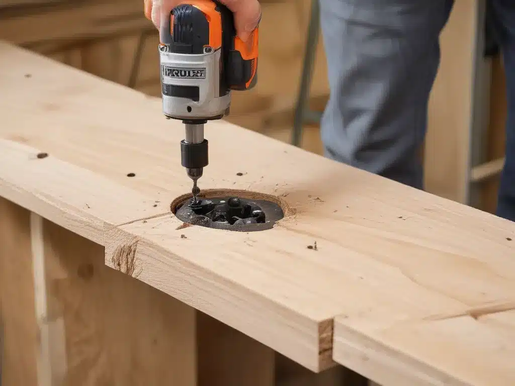 Countersink Holes with an Impact Driver