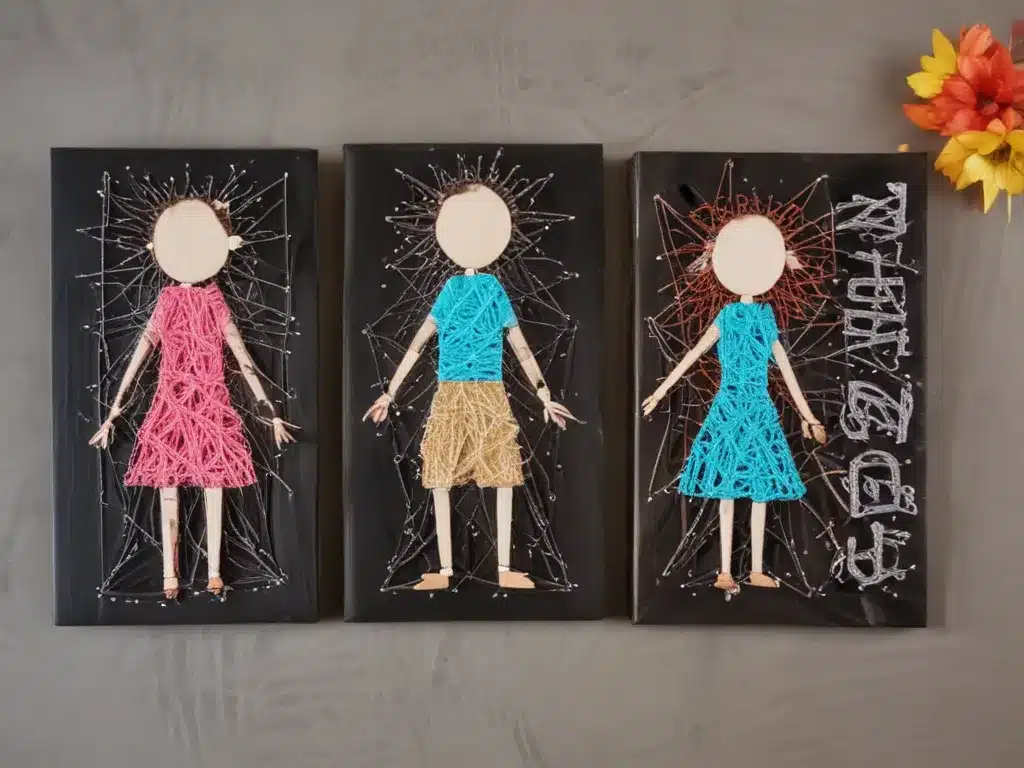 Create String Art Wall Hangings with Your Family