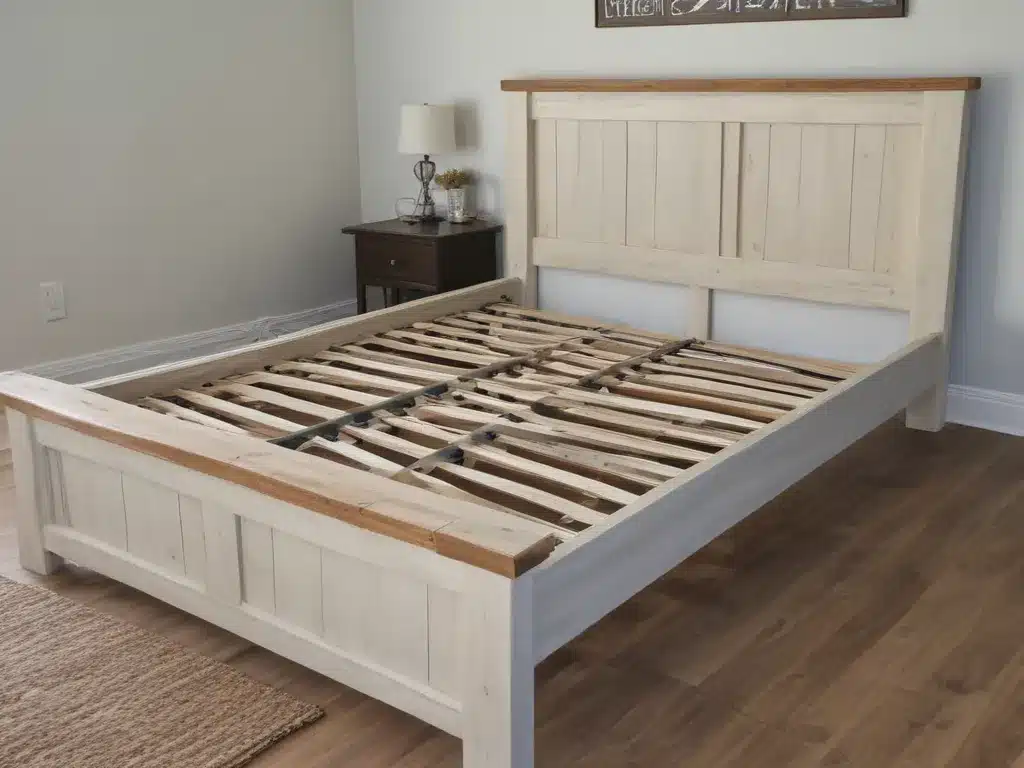 Create a Modern Farmhouse Bed Frame on a Budget