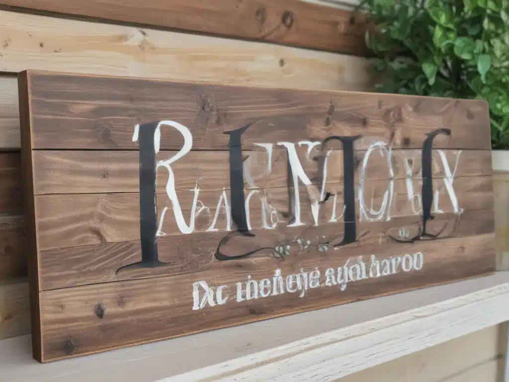 Create a Rustic Wood Sign with Your Family Name