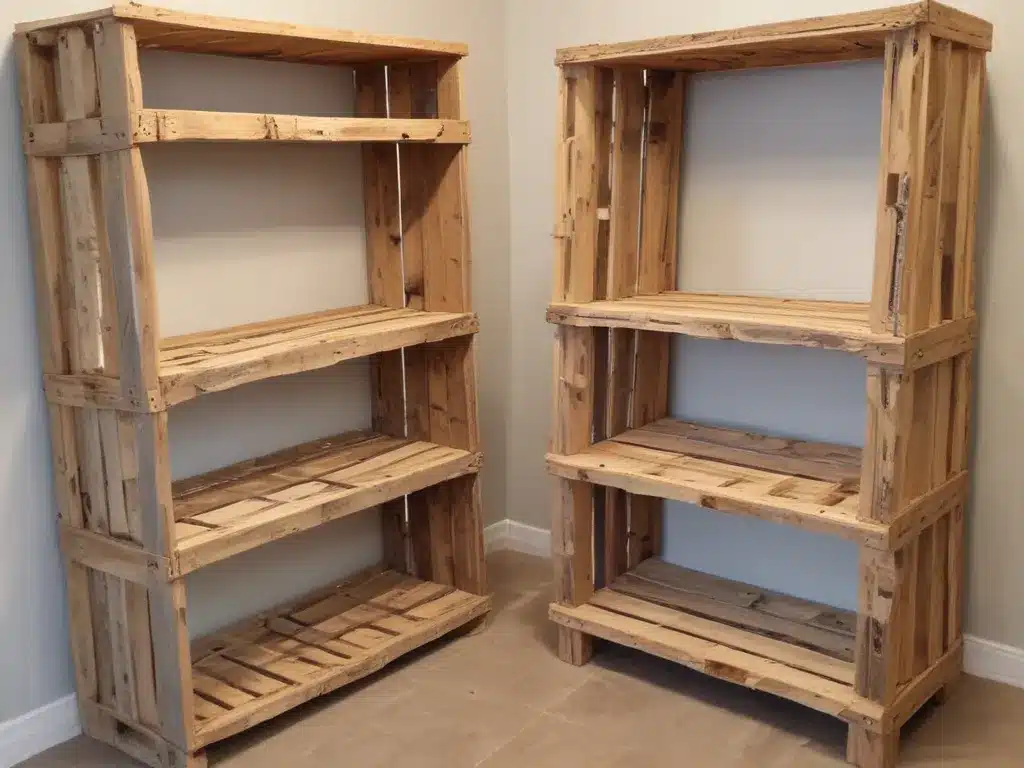 Creative Uses for Old Pallets: Convert to Shelving Units