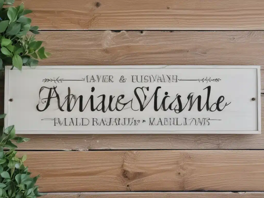 Design Your Own Family Name Sign