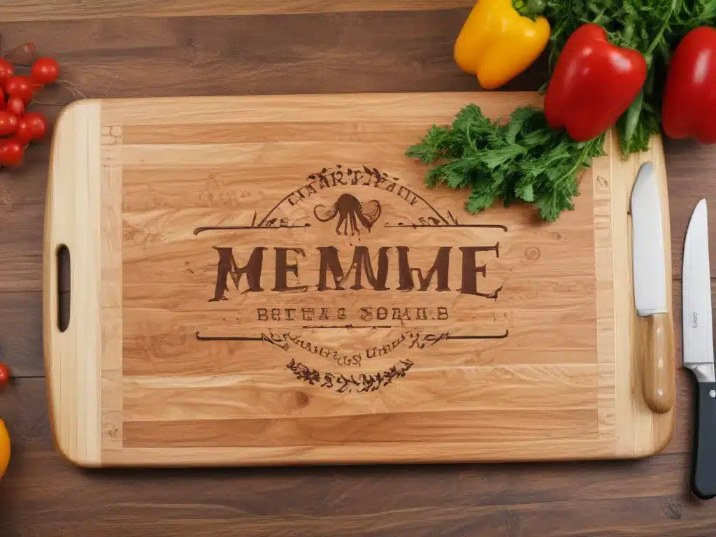 Design a Handcrafted Cutting Board with Your Family Name