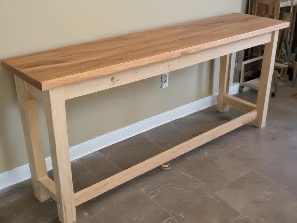Design and Build a Custom Sofa Table