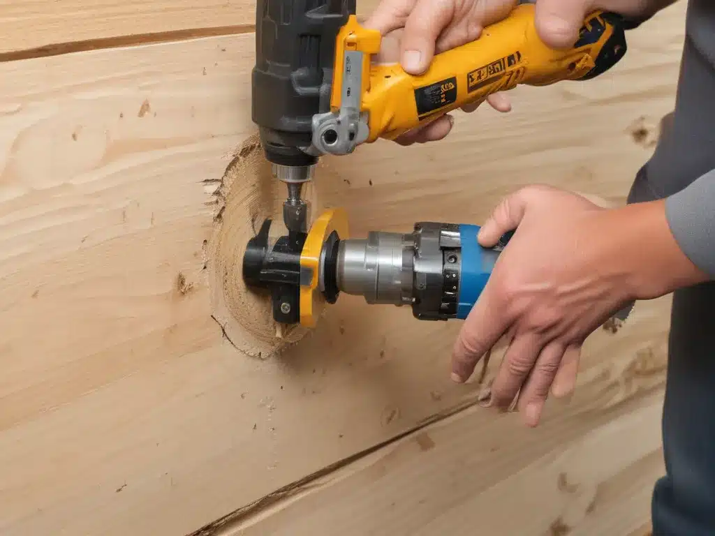 Drilling Large Diameter Holes with a Hole Saw