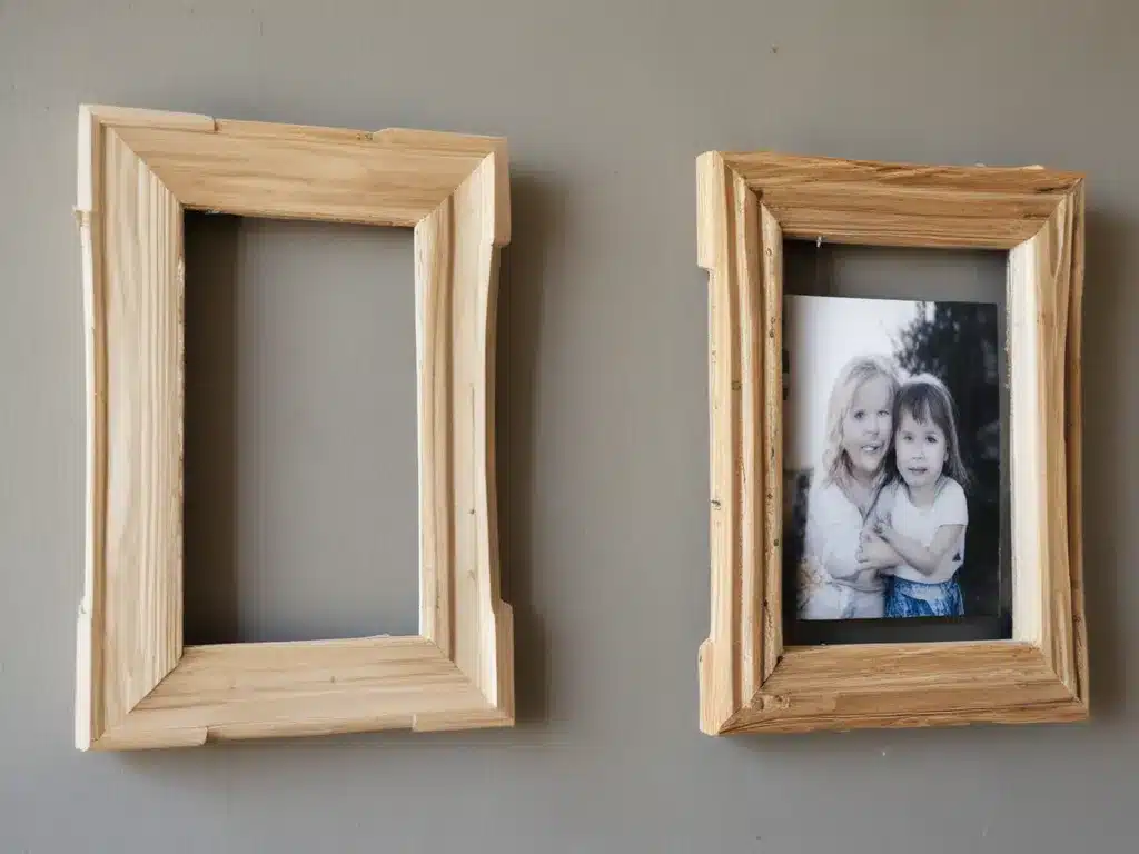 Easy Weekend Project: Upcycled Scrap Wood Picture Frames