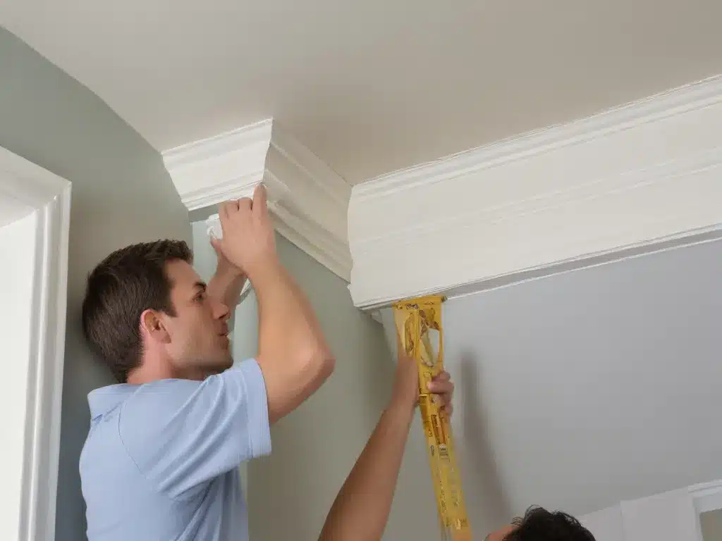 Installing Crown Molding with Miter Cuts