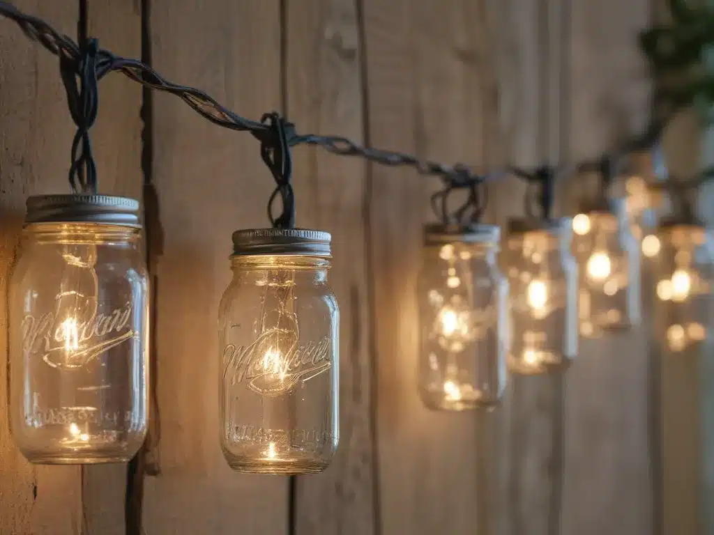Make Outdoor String Lights from Mason Jars