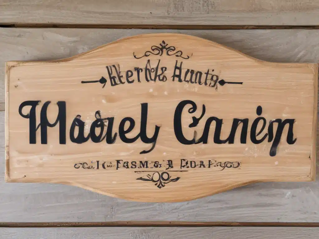 Make a Charming Wooden Sign to Display Your Family Name