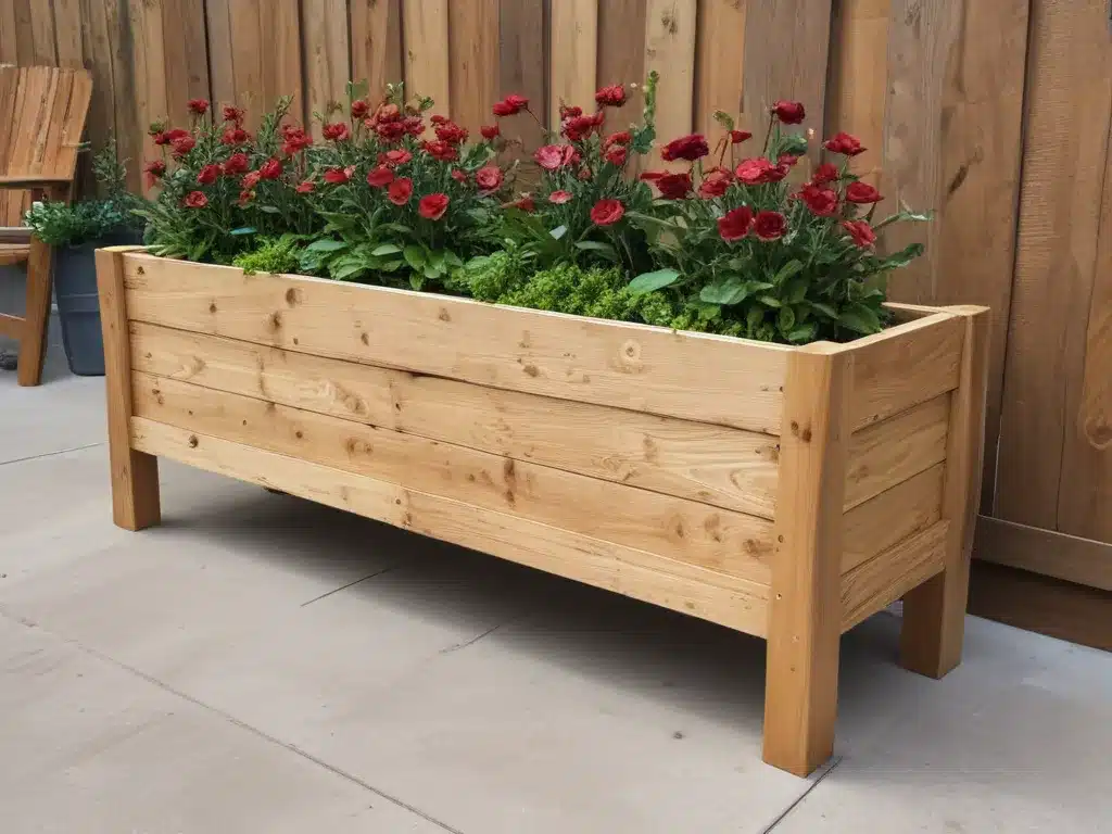Make a Chic Wooden Planter Box for Your Patio