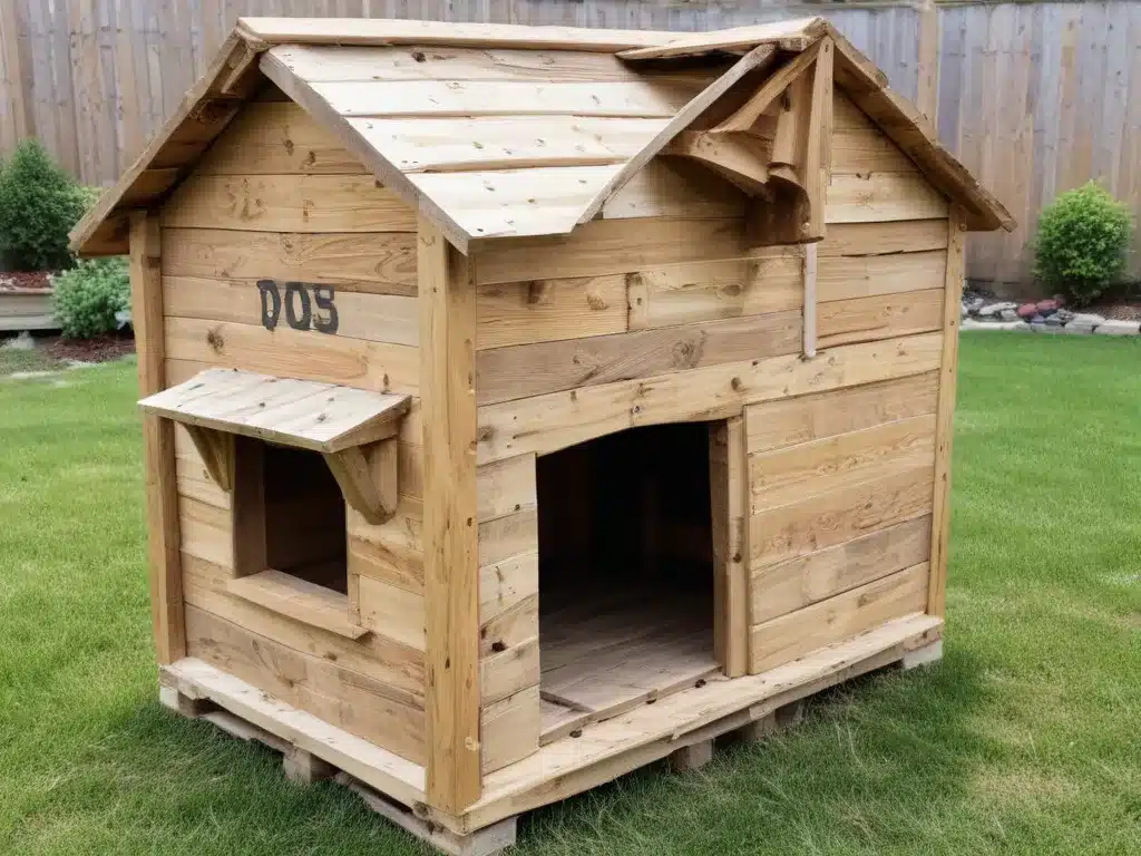 Make a Custom Pallet Wood Dog House for Your Pet