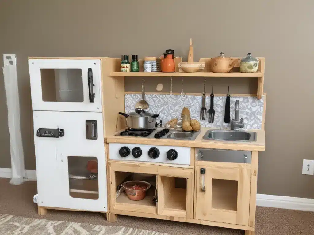 Make a DIY Toddler Play Kitchen Set