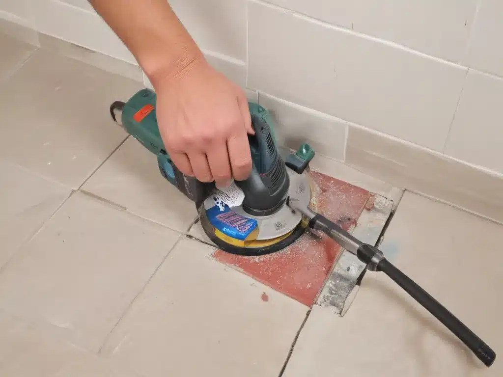 Preventing and Fixing Chipped Tile Cuts with an Angle Grinder