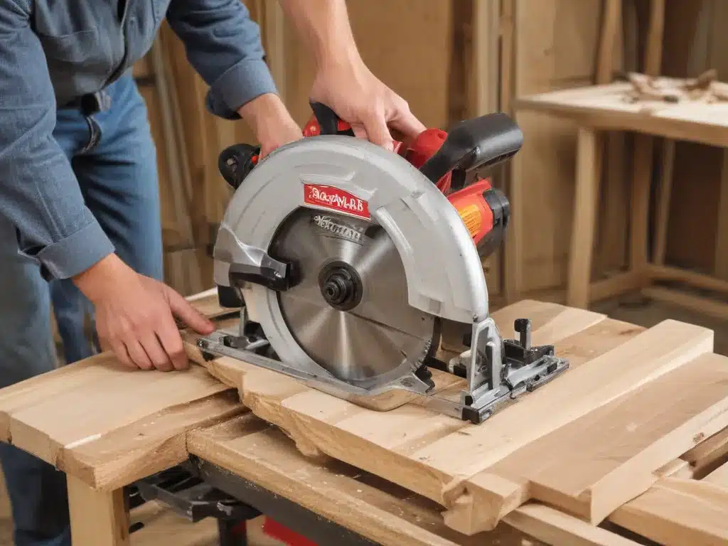 Proper Stance and Handling for Circular Saw Safety