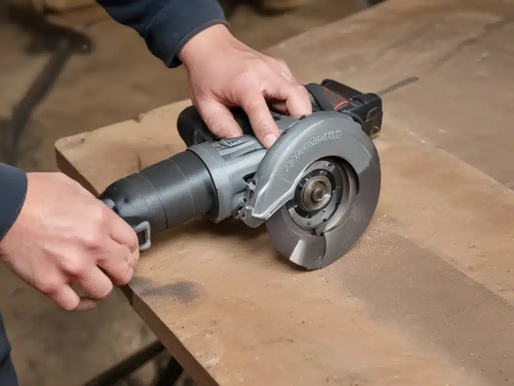 Quick Cuts with a Compact Angle Grinder