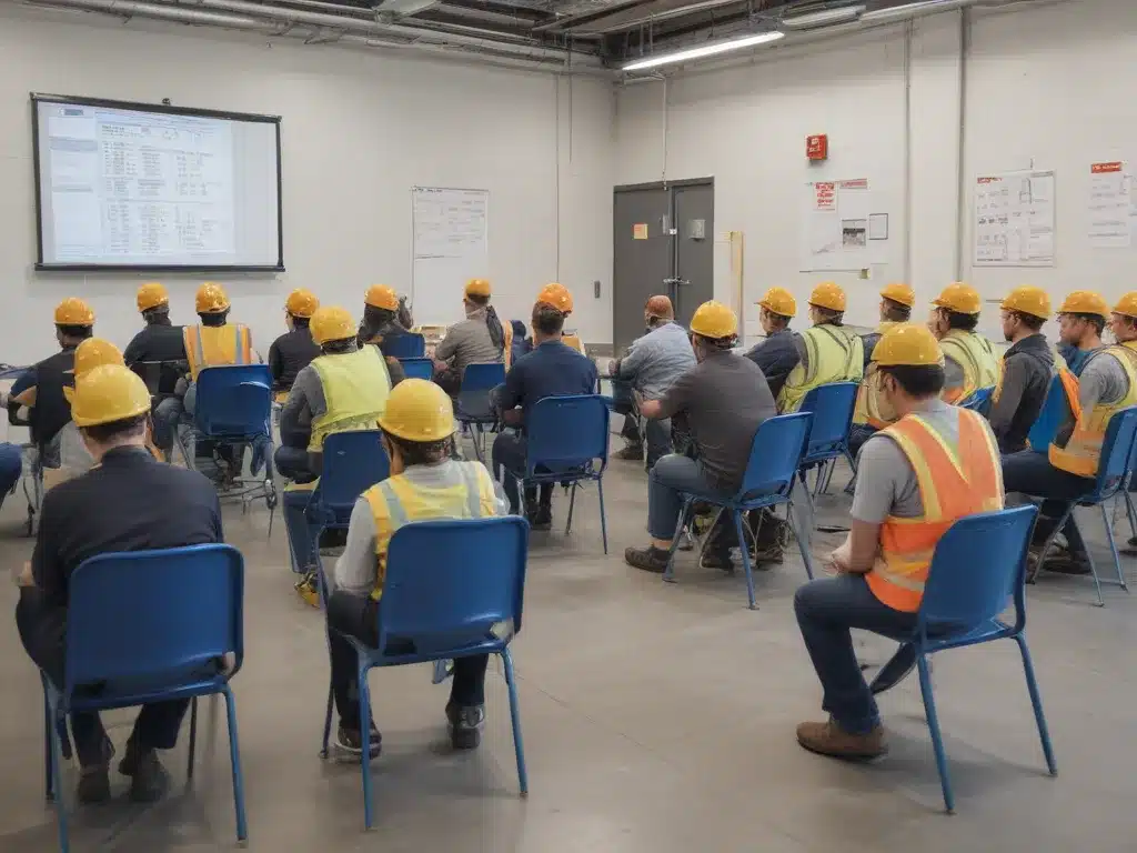 Schedule Safety Training Sessions