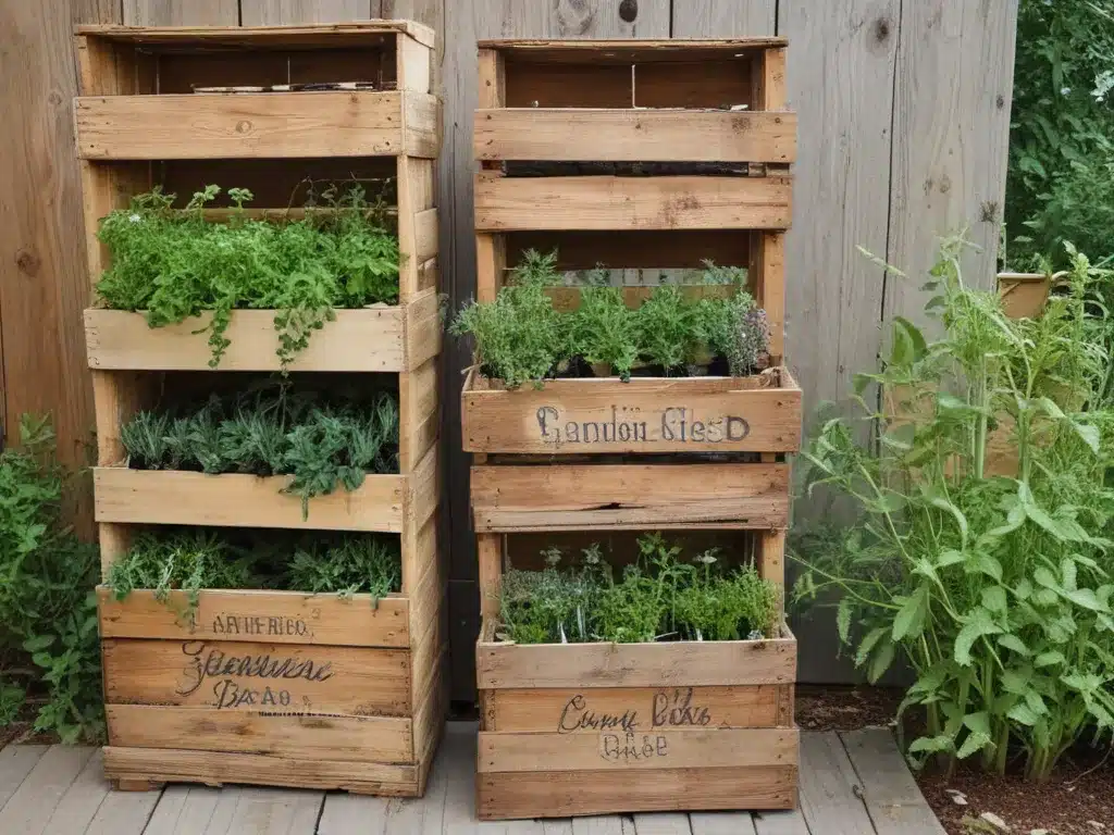 Turn Old Crates Into a Fancy Herb Garden