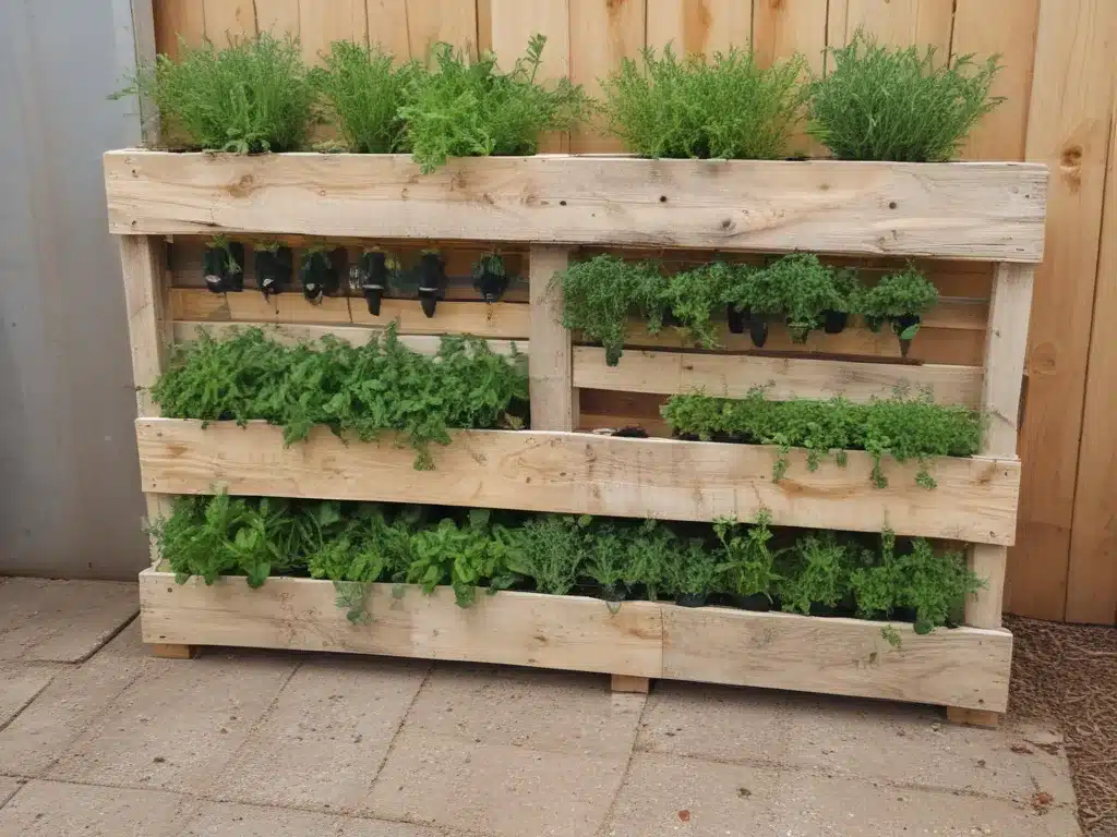 Turn a Pallet into a Rustic Herb Garden