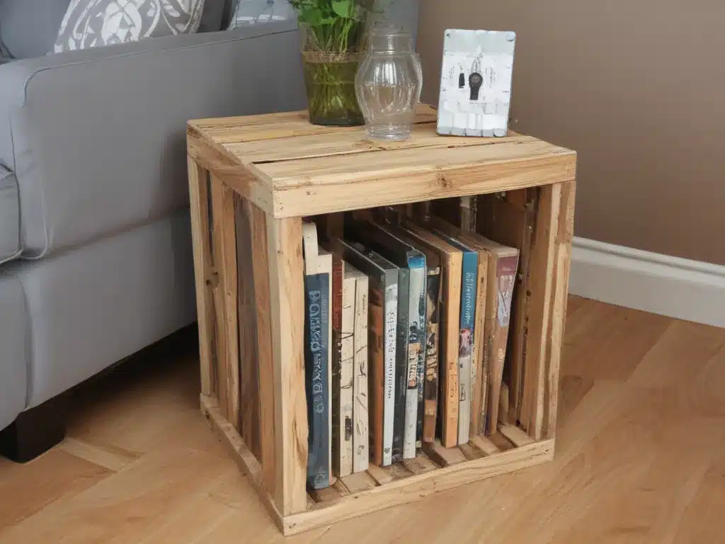 Upcycle Old Crates Into a Stylish Side Table