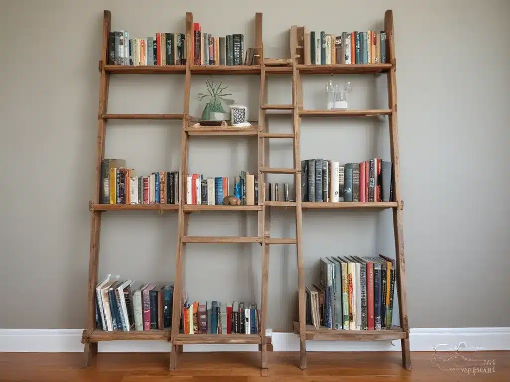 Upcycle Old Ladders into Unique Bookshelves