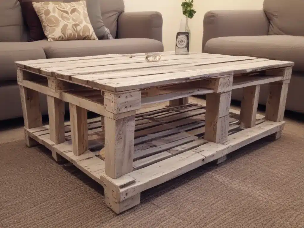 Upcycle Old Pallets into Stylish Coffee Tables