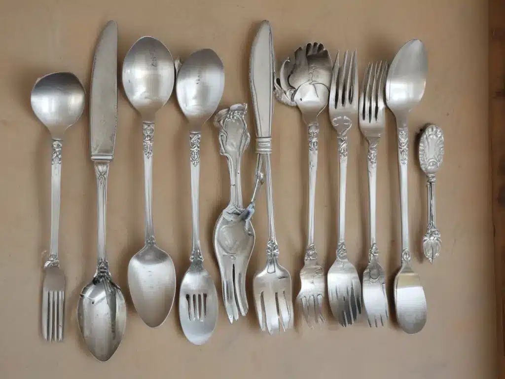 Upcycle Old Silverware into Wall Art
