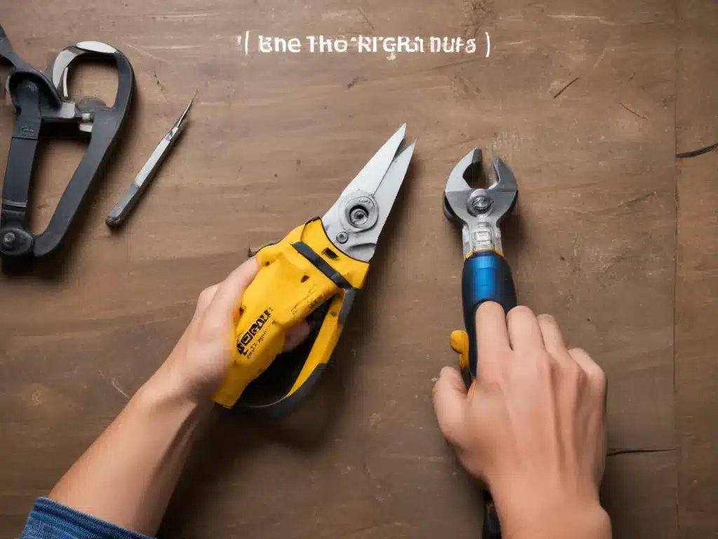 Use the Right Tool for the Job