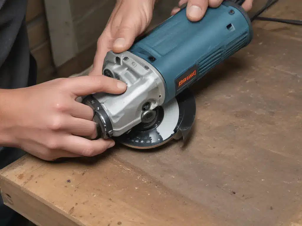 Using a Small Angle Grinder for Cutting and Grinding