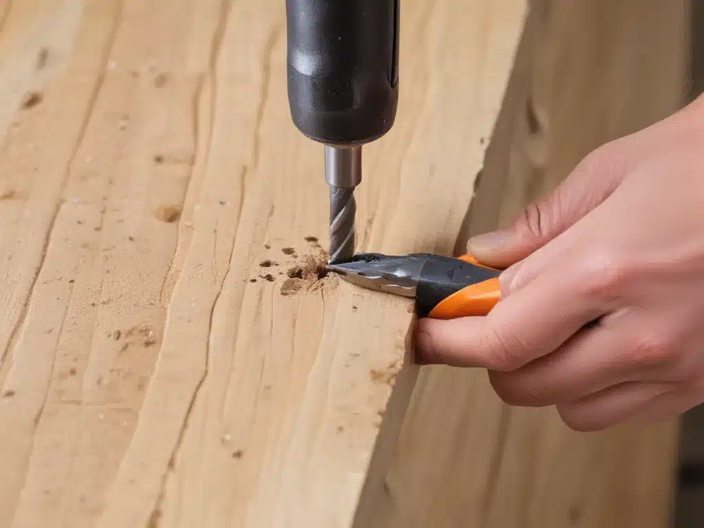 Using a Twist Bit for Drilling Holes in Wood