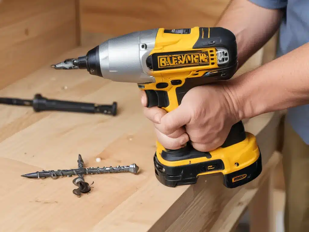 Using an Impact Driver for Driving Screws